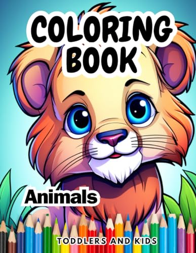 9798883136572: Coloring Book for Toddlers and Kids: Animals