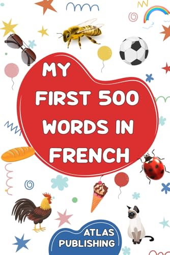 Stock image for My first bilingual French English picture book: 500 words in the French language - A visual dictionary with illustrated words on everyday themes - Learn French vocabulary for kids and beginner adults for sale by California Books