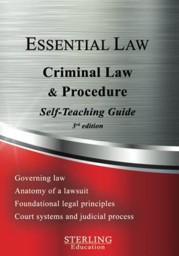 Stock image for Criminal Law Procedure: Essential Law Self-Teaching Guide (Essential Law Self-Teaching Guides) for sale by Omega