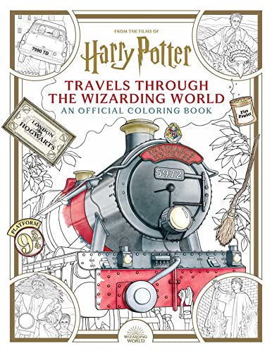 Imagen de archivo de Harry Potter: Travels Through the Wizarding World: An Official Coloring Book a la venta por Goodwill of Colorado