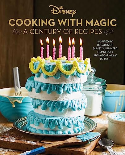 Beispielbild fr Disney: Cooking With Magic: A Century of Recipes: Inspired by Decades of Disneys Animated Films from Steamboat Willie to Wish zum Verkauf von Big River Books