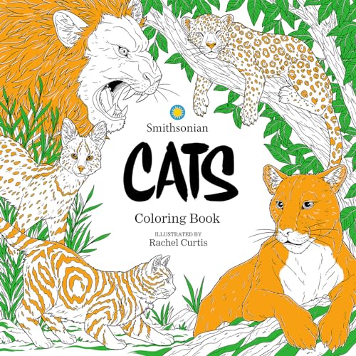 Imagen de archivo de Cats: A Smithsonian Coloring Book [Paperback] Smithsonian Institute and Curtis, Rachel a la venta por Lakeside Books