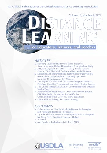 9798887302348: Distance Learning: Volume 19 #4 (Distance Learning Journal)