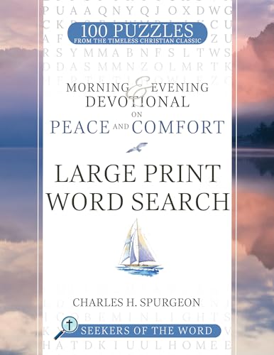 Stock image for Morning & Evening Devotional on Peace and Comfort: Large Print Word Search (Seekers of the Word) [Paperback] Spurgeon, Charles H for sale by Lakeside Books