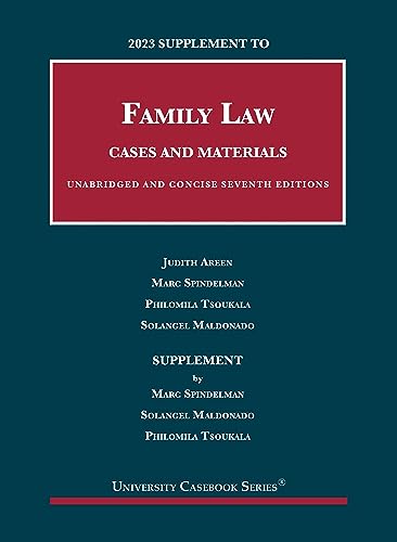 Stock image for 2023 Supplement to Family Law, Cases and Materials, Unabridged and Concise for sale by PBShop.store US