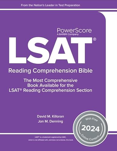 Immagine dell'editore per The PowerScore LSAT Reading Comprehension Bible 2024 (LSAT Prep) venduto da HPB-Red