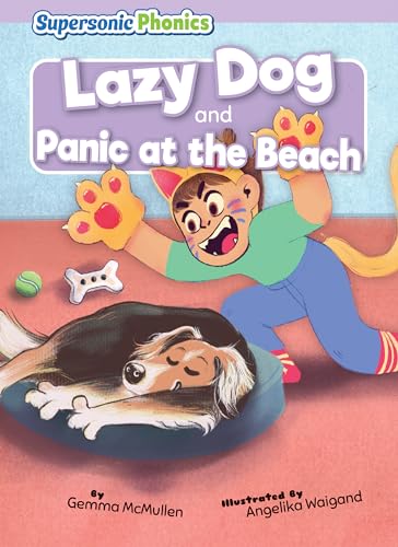 9798888227206: Lazy Dog & Panic at the Beach - Decorable Reading for Grades PreK-4, Developmental Learning for Young Readers - Supersonic Phonics Collection (Level 0 - Lilac Set)