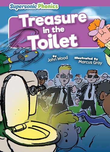 9798888228036: Treasure in the Toilet - Decorable Reading for Grades PreK-4, Developmental Learning for Young Readers - Supersonic Phonics Collection (Level 8 - Purple Set)