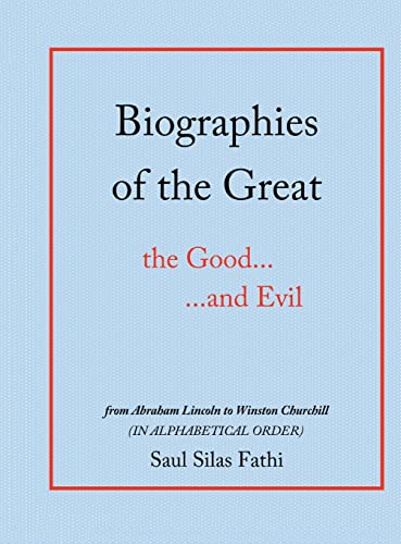Stock image for Biographies of the Great the Good.and Evil for sale by GreatBookPrices