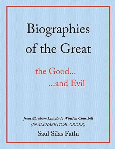 Stock image for Biographies of the Great the Good.and Evil for sale by PBShop.store US