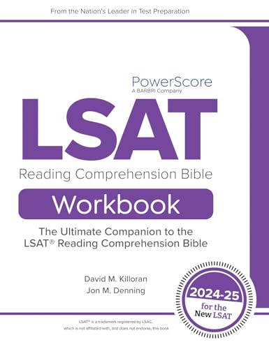 Immagine dell'editore per The PowerScore LSAT Reading Comprehension Bible Workbook 2024-2025: Drills, Questions and Passages to Prepare for the Reading Comprehension Section of the New LSAT venduto da Goodwill Books