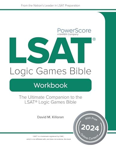 Stock image for The PowerScore LSAT Logic Games Bible Workbook 2024: Drills and Games to Prepare for the Logic Games Section of the LSAT (LSAT Prep) 2024th Edition for sale by JERO BOOKS AND TEMPLET CO.
