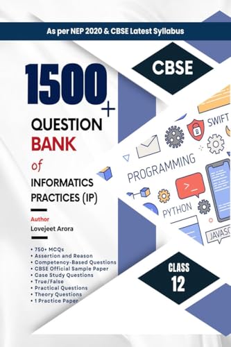 9798896109440: Question Bank Class 12 CBSE - Informatics Practices (IP)