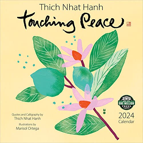 Stock image for Thich Nhat Hanh 2024 Wall Calendar: Touching Peace | 12" x 24" Open | Amber Lotus Publishing for sale by HPB-Blue