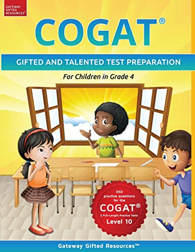 9798985476200: COGAT Test Prep Grade 4 Level 10: Gifted and Talented Test Preparation Book - Practice Test/Workbook for Children in Fourth Grade