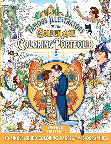 Stock image for Famous Illustrators of the Golden Age Coloring Portfolio: American Illustrators for sale by GreatBookPrices