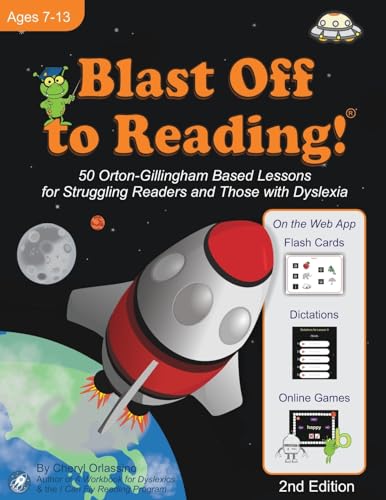 Stock image for Blast Off to Reading!: 50 Orton-Gillingham Based Lessons for Struggling Readers and Those with Dyslexia for sale by GreatBookPrices