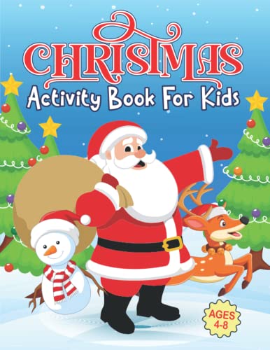 Stock image for Christmas Activity Book for Kids Ages 4-8 for sale by PBShop.store US