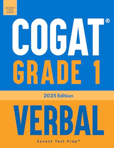 9798998826498: COGAT Grade 1 Verbal: 3 Practice Tests - Level 7
