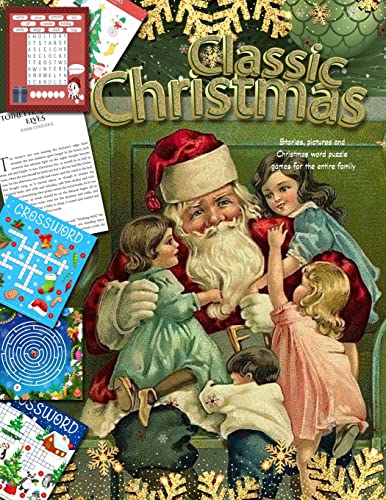 Beispielbild fr Classic Christmas Stories, pictures and Christmas word puzzle games for the entire family Series: christmas for the family zum Verkauf von Ria Christie Collections